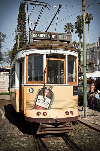 Tram in Lissabon