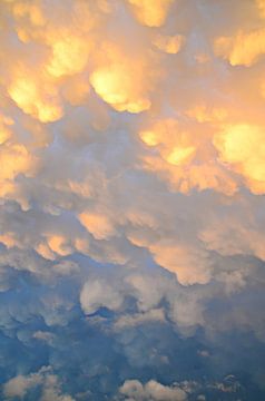 Mammatuswolken na een onweersbui op een mooie zomerdag van Jessica Berendsen