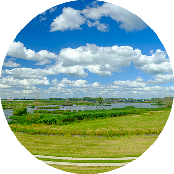 Reevediep waterweg bij Kampen in de IJsseldelta panorama van Sjoerd van der Wal Fotografie