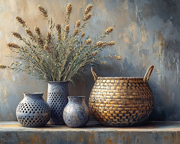 Autumn Still Life Vases by Art Whims
