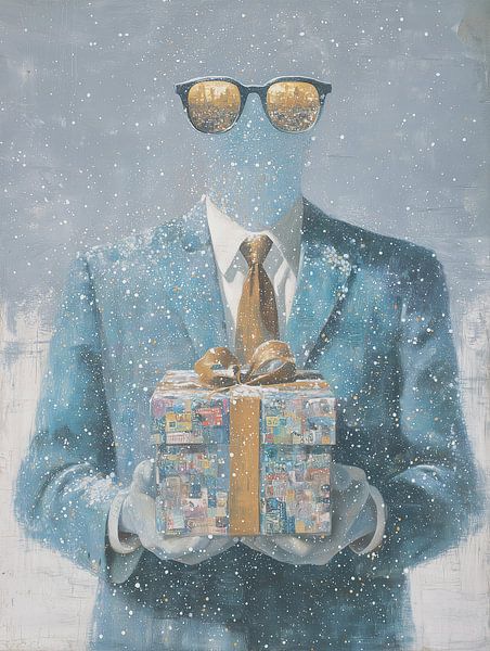 Geschenk Mann | Weihnachten Anzug von ARTEO Gemälde