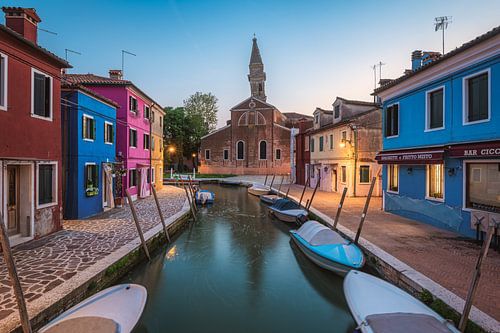 Burano at blue hour