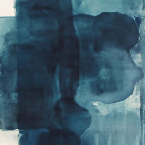 Moderner Abstrakt "Denim blau"