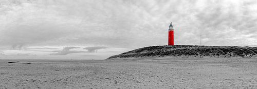 Vuurtoren Eiereland Texel b/w