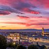 Prachtige zonsondergang in Florence van Teun Ruijters