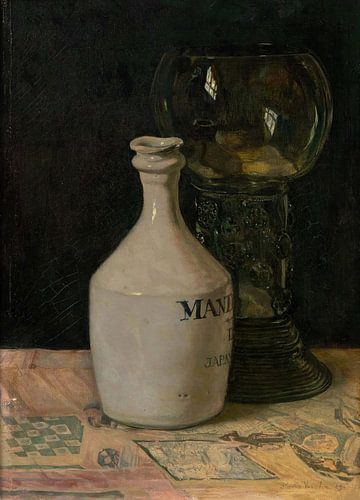 Sojakruik en wijnglas, Floris Verster