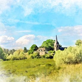 Die St.-Laurentius-Kirche in Kekerdom, Berg en Dal, Gelderland. von Danny de Klerk