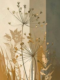 Illustration botanique moderne - Graminées -10 sur Studio Pieternel