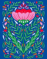 Gewaagde symmetrische bloemen