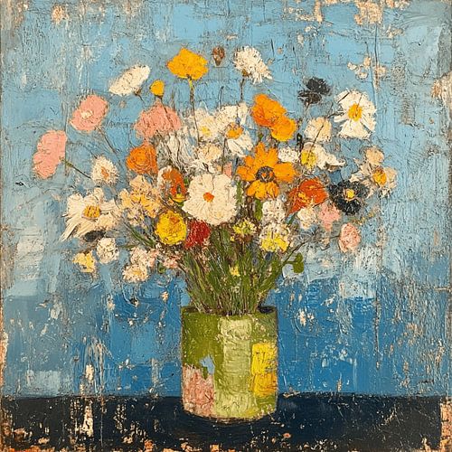 stilleven blauw van CanvasbyCaro