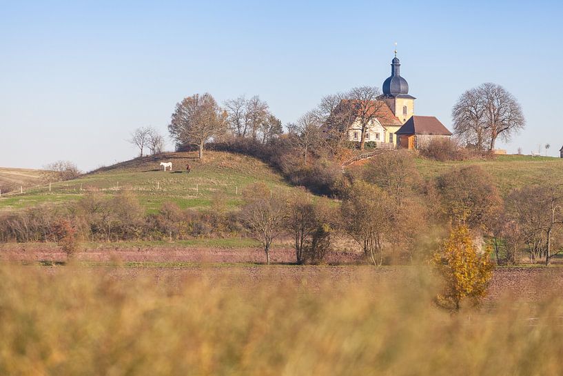 Church in Lower Franconia in autumn by Jan Schuler