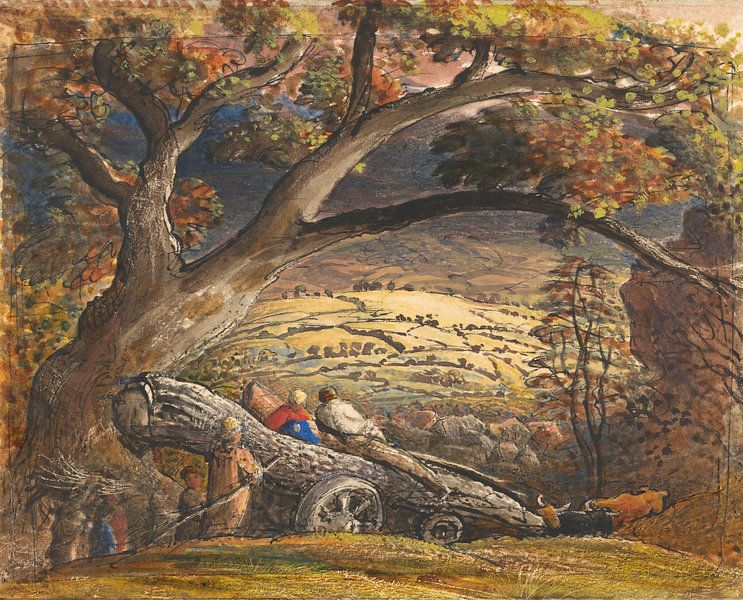 Samuel Palmer-De Timber Wain by finemasterpiece