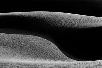 Zandduin in zwart-wit met schaduw | Iran van Photolovers reisfotografie