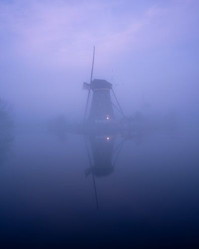 Mill in the fog