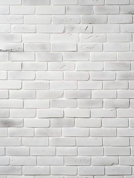 Mur de briques blanches à la structure fine