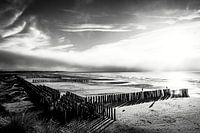 Vue sur la mer au coucher du soleil
