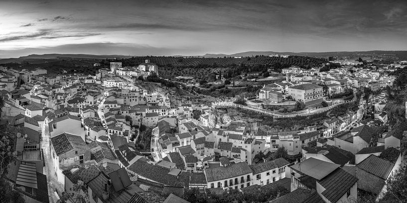 Mountain village Setinal de las Bodegas in Andalusia in black and white by Manfred Voss, Black-White Photography