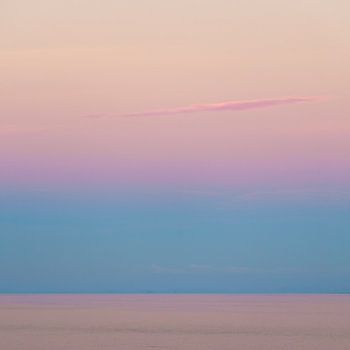 Coucher de soleil sur la mer