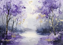 Mystische Farbtöne von Abstraktes Gemälde