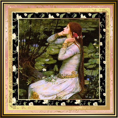 S.F. Neu bearbeitete Version von Ophelia 1894 von John William Waterhouse