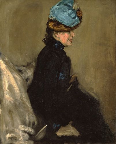 Vrouw in zwart, Alfred Henry Maurer