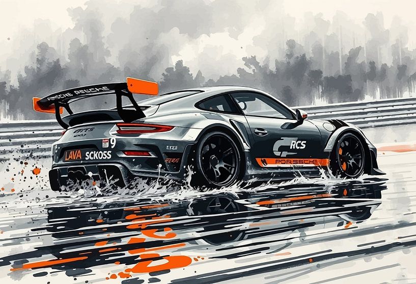 Porsche 911 GT3 RS - Un concentré de vitesse et d'esprit par MIROKKU