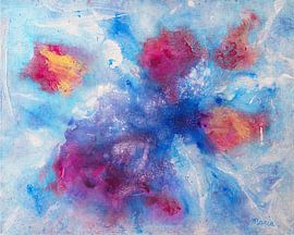 Rêve bleu et rose - Abstrait