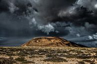Tropische regenbui boven het eiland La Graciosa, Canarische Eilanden, Spanje. par Harrie Muis Aperçu
