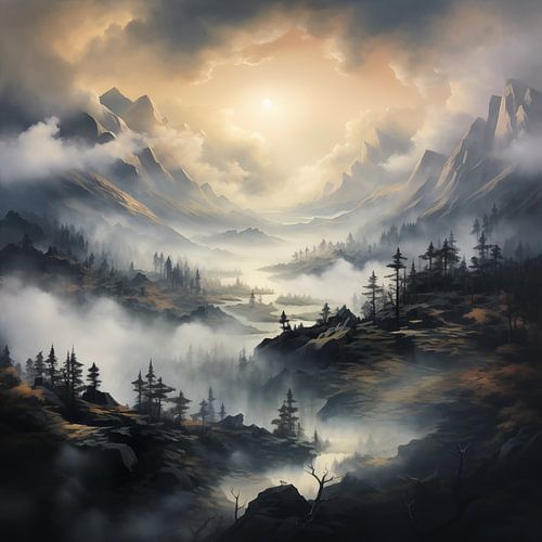 Vallée brumeuse
