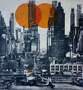 NEW YORK SKYLINE 1948 (gezien bij vtwonen)