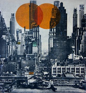 NEW YORK SKYLINE 1948 by db Waterman