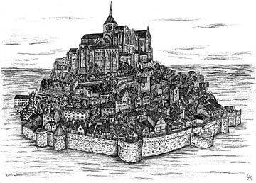 Mont Saint Michel sur Lonneke Kolkman