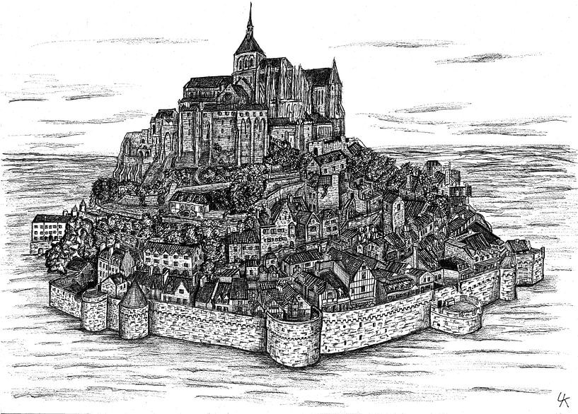 Mont Saint Michel van Lonneke Kolkman