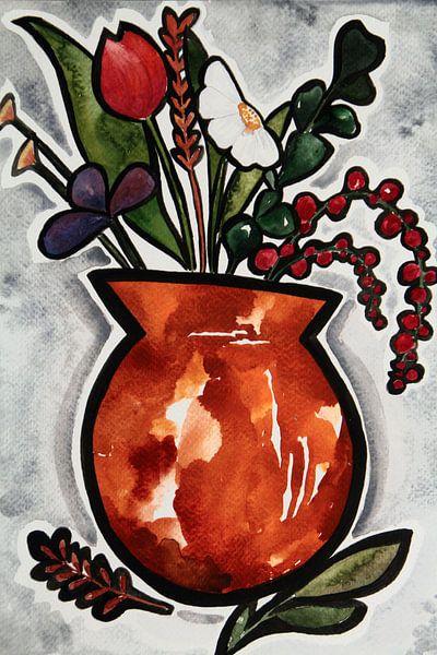 Abstract colorful stillife (2) by Melismart