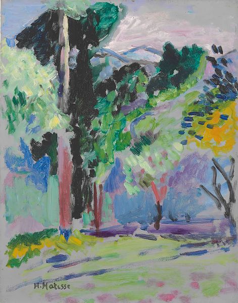 Henri Matisse - Landschap in Collioure van Peter Balan