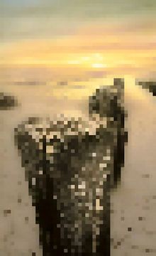 De paalhoofden pixel van Niek Traas