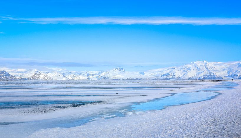 Stil landschap IJsland van Jo Pixel