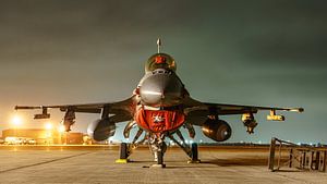 Een F-16 van de Oklahoma Air National Guard. van Jaap van den Berg