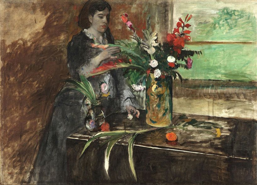 Portrait of Estelle Musson Degas, Edgar Degas by Masterful Masters