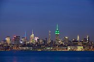 Midtown Manhattan Skyline in New York met het Empire State Building in de avond  par Merijn van der Vliet Aperçu