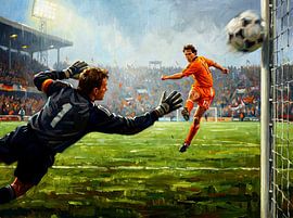 Niederlande gegen Deutschland 1988 – Tor-Gemälde von Jan Keteleer