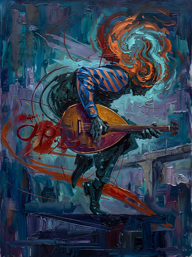 Dynamic Musician Painting