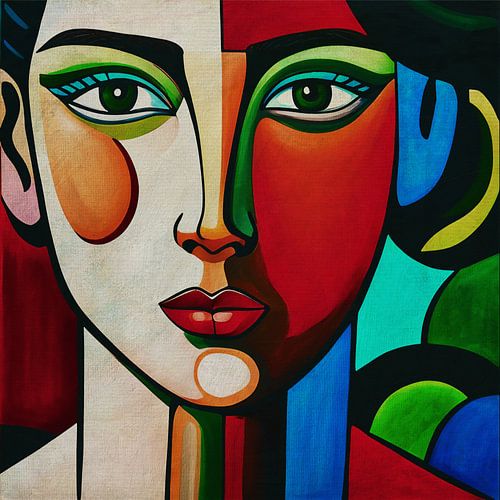 Portretten geschilderd in expressionistische stijl nr.32