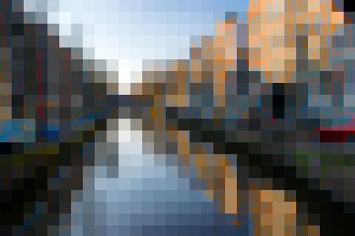 Aan de Amsterdamse grachten, pixel
