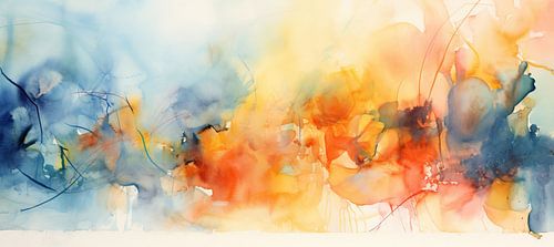 Kleurrijk abstract schilderij 136922