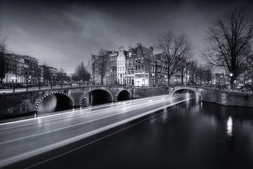 Amsterdam Keizersgracht Zwart-Wit van Niels Dam