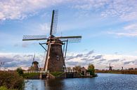 Windmühlen in der Nähe von Kinderdijk (Holland) von Adri Vollenhouw Miniaturansicht