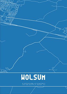 Blueprint | Map | Wolsum (Fryslan) by Rezona