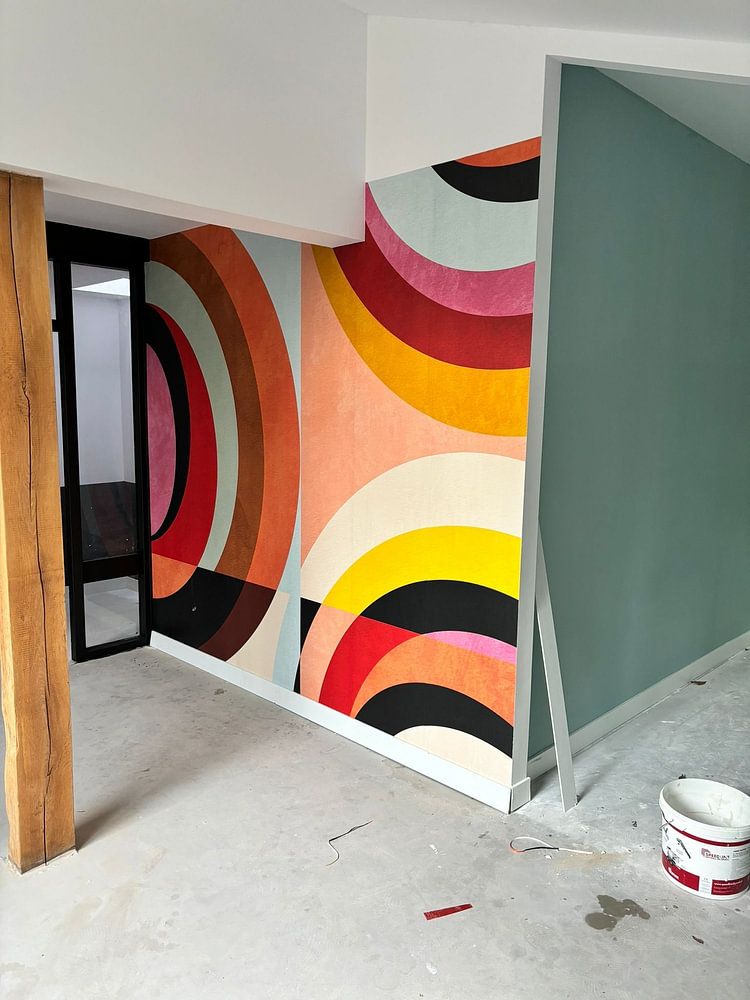 Cercles géométriques rétro par Ana Rut Bre