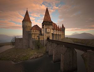 Burgfront mit Brücke_HMS
